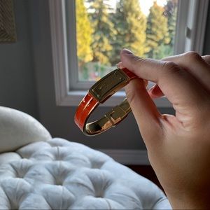 Michael Kors Jewelry - Michael Kors buckle orange and gold bracelet Michael Kors Jewelry - Michael Kors buckle orange and gold bracelet